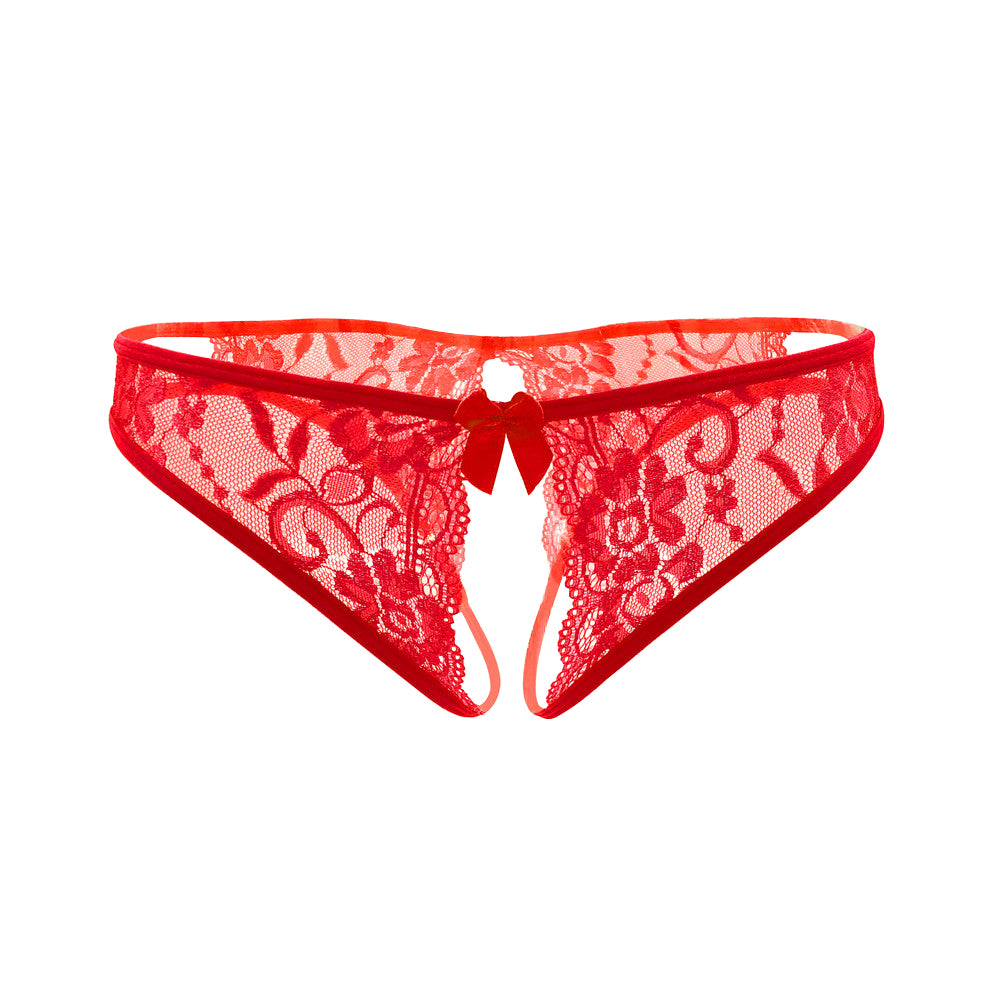 Vanessa Crotchless Panties panties LAVAH Red S/M 
