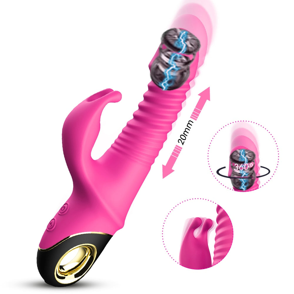 Thrusting Vibrator  LAVAH Pink  