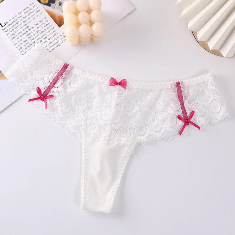 French Lace Thong  LAVAH LINGERIE & INTIMATES White S 