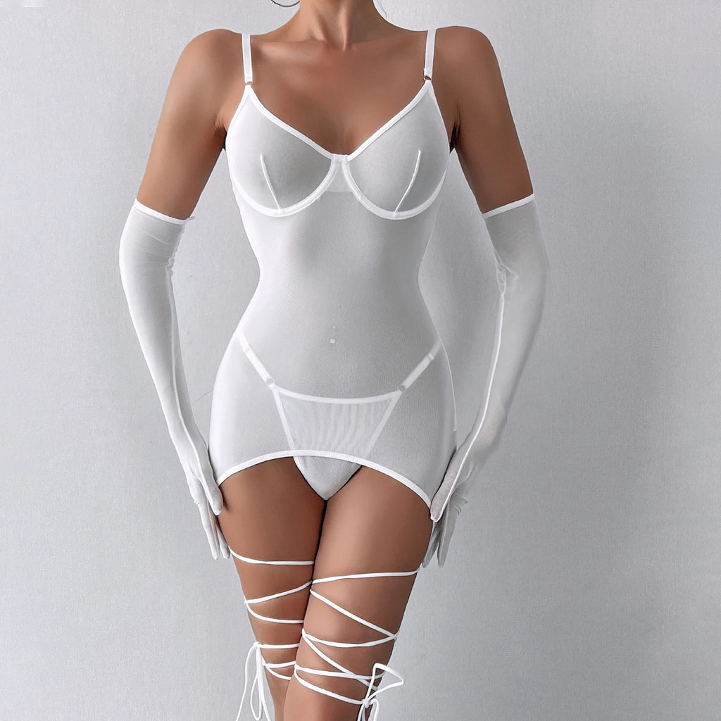 Mimi Dress Set - White  LAVAH LINGERIE & INTIMATES   