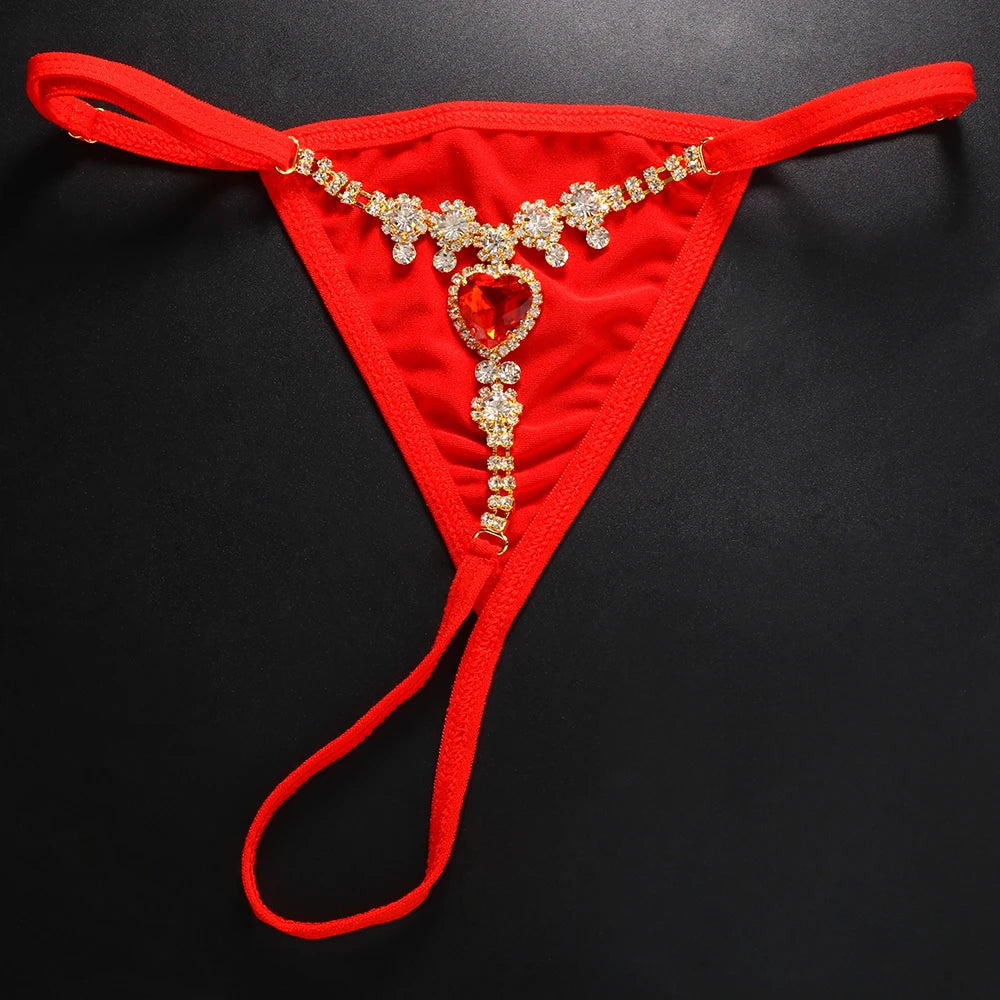 Royal G-String  LAVAH LINGERIE & INTIMATES Gold Red 