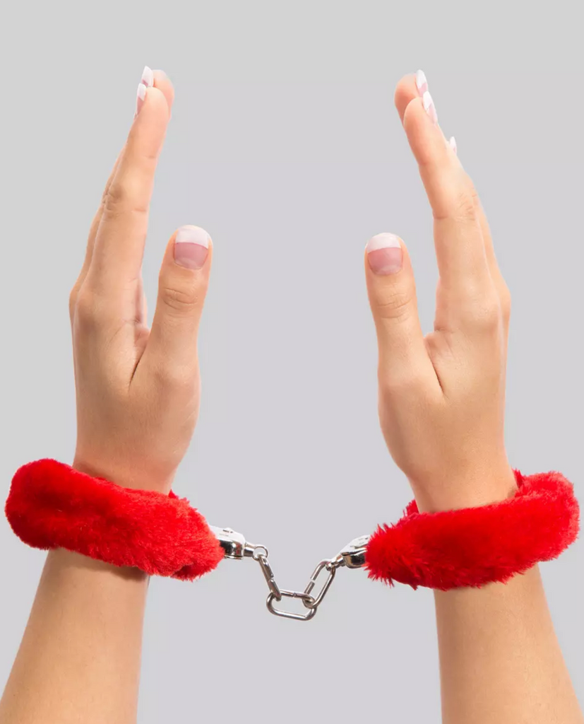 Furry Handcuffs  LAVAH Red  