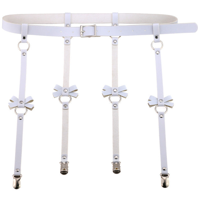 Bow Garter Harness body harness LAVAH White  