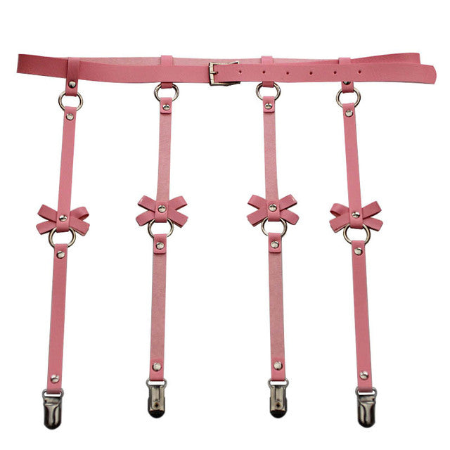 Bow Garter Harness body harness LAVAH Pink  
