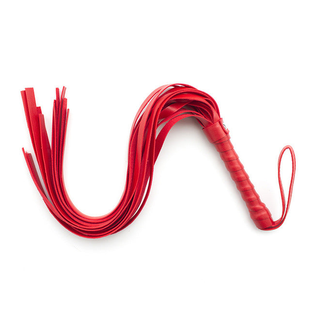 Vegan Leather Whip sex toy LAVAH Red  