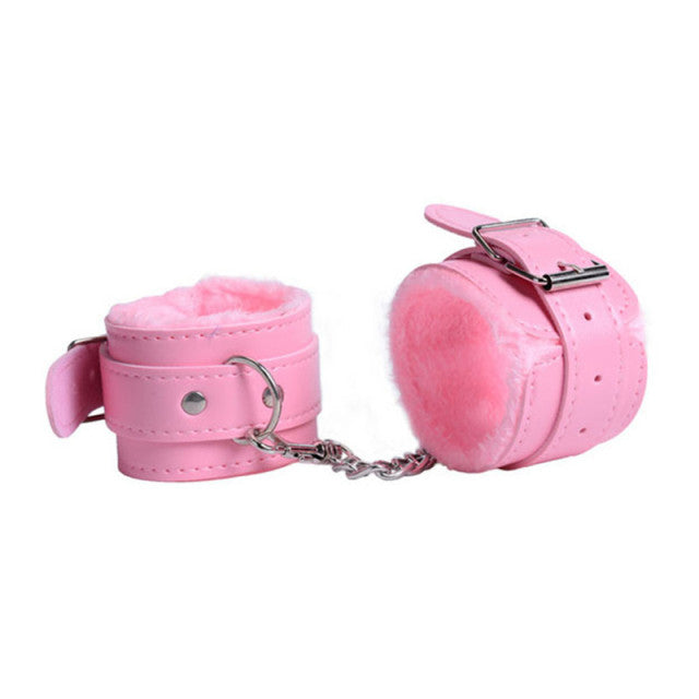 Leather Handcuffs sex toys LAVAH Pink  