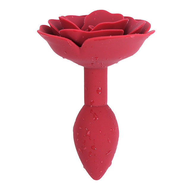 Rose Butt Plug sex toy LAVAH Red  