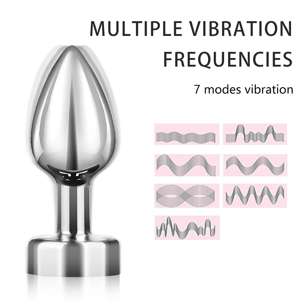 Remote Control Vibrating Butt Plug sex toy LAVAH   
